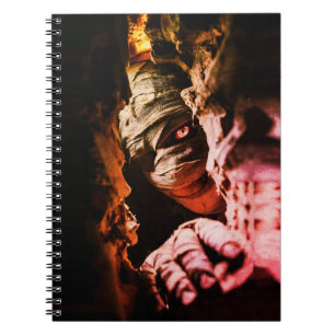 Caderno Espiral Arte de Parede da Múmia Assustadora – Impressão de