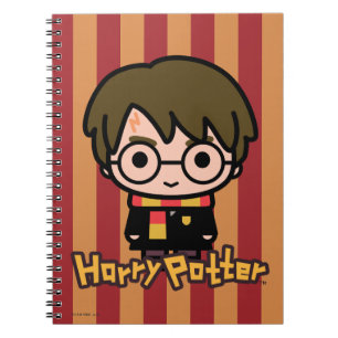 Caderno Espiral Arte de Personagem de Desenho do Harry Potter