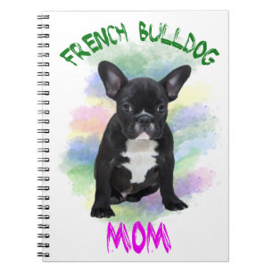 Caderno Espiral Arte de pintura a óleo em aquarela de mãe de Bulld