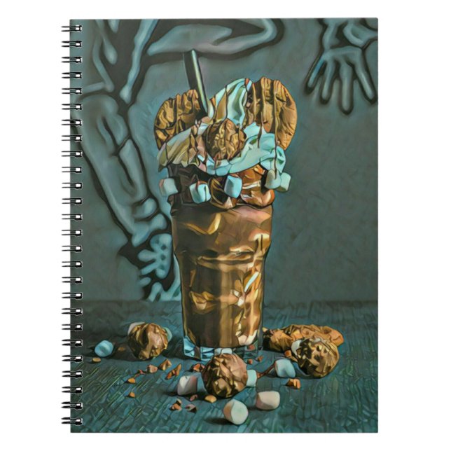 Caderno Espiral Arte de sorvete (Frente)