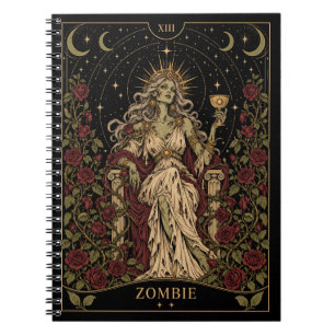 Caderno Espiral Arte de Tarot Zombie, Starlit