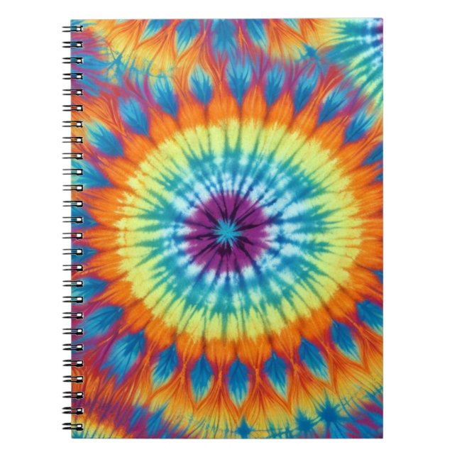 CADERNO ESPIRAL ARTE DE TIE DYE (Frente)