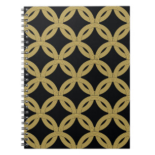 Caderno Espiral Arte Decoração Sem Costura Ornamento