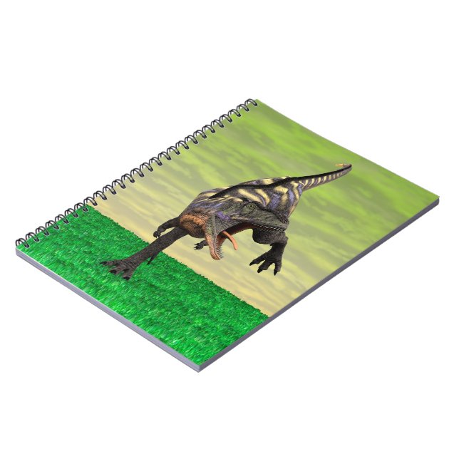 Caderno Espiral Arte Divertida de Aucasaurus Rugindo Dinossauro Pr (Left Side)