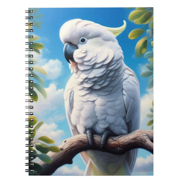 Caderno Espiral Arte do Cockatoo (Frente)