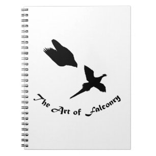 Caderno Espiral Arte do Falconry- Peregrine Falcon