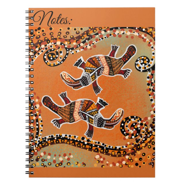 CADERNO ESPIRAL ARTE DO PLATIPUS        (Frente)