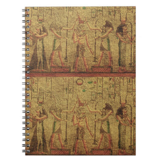 Caderno Espiral Arte do Templo Egípcio Antigo