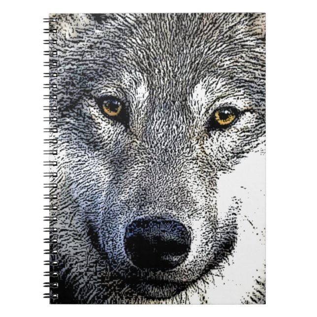 Caderno Espiral Arte do Wolf Eyes (Frente)