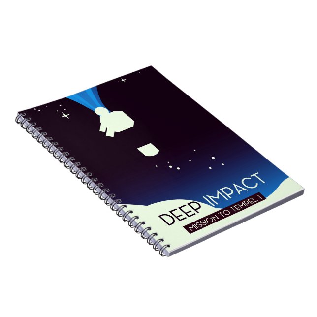 Caderno Espiral Arte Espacial Deep Impact (Lado Direito)