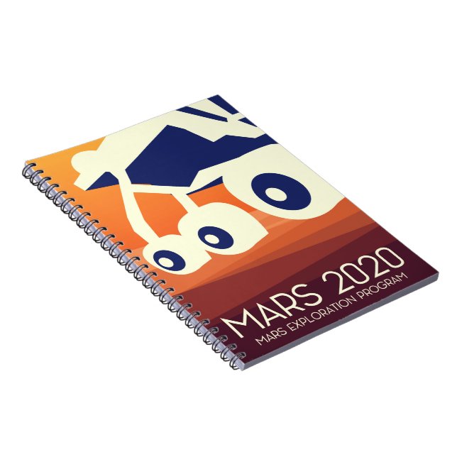 Caderno Espiral Arte Espacial do Mars 2020 Rover (Lado Direito)