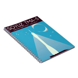 Caderno Espiral Arte Espacial Soyuz TMA-5