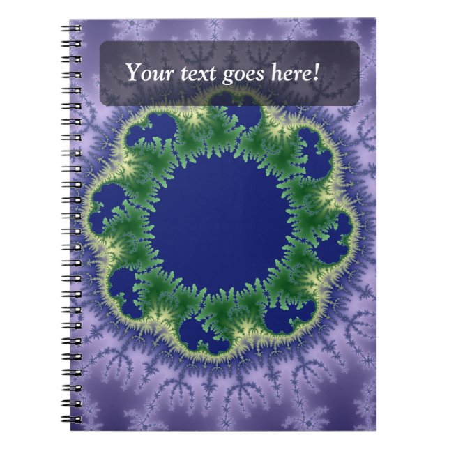 Caderno Espiral Arte fractal do Kolo (Frente)