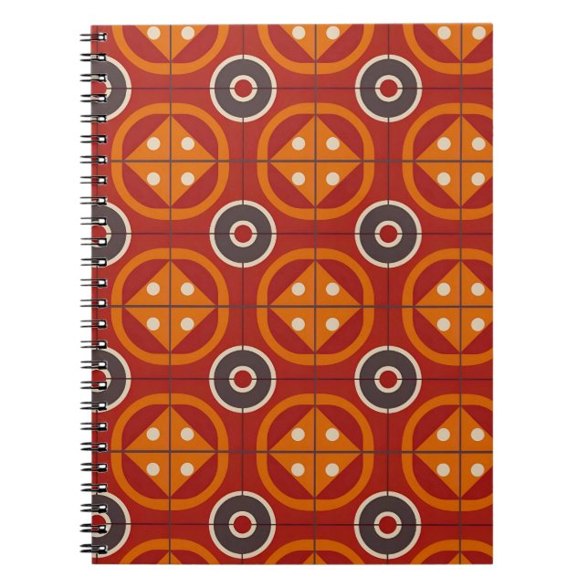Caderno Espiral Arte Geométrica Abstrata (Frente)