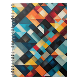 Caderno Espiral Arte Geométrica de Abstrato Negrito