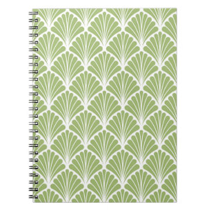 Caderno Espiral Arte Geométrica Deco, padrão sem costura