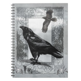Caderno Espiral Arte Gótica Vitoriana Raven Fantasy
