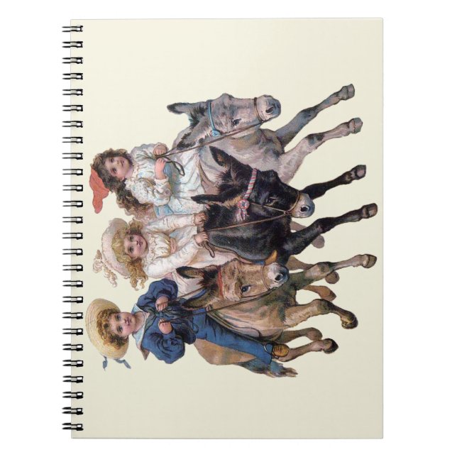 Caderno Espiral Arte infantil de cavalo antigo (Frente)