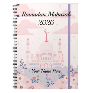 Caderno Espiral Arte Islâmica Pastel Caprichosa