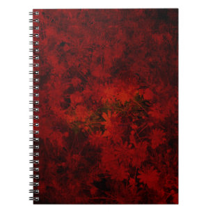 Caderno Espiral Arte Legal e moderna do padrão floral/floral
