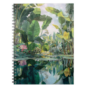 Caderno Espiral Arte Lótus Rosa-Lata Refletora