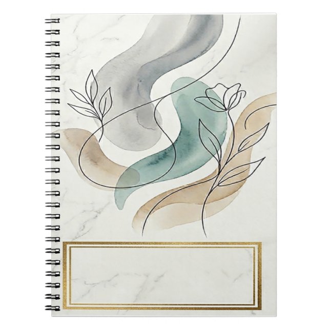 Caderno Espiral arte minimalista (Frente)