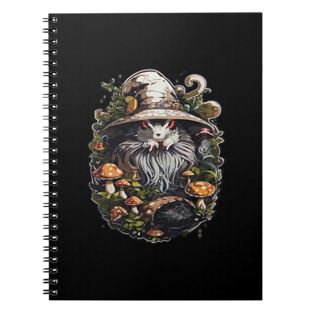 Caderno Espiral Arte Mística E Whimsigoth De Bruxa Encantadora (Frente)