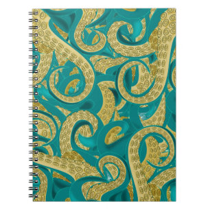 Caderno Espiral Arte Octopus