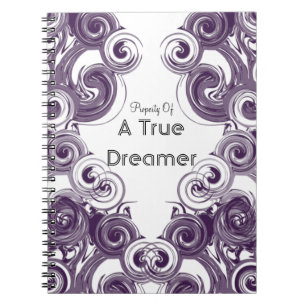 Caderno Espiral Arte roxa de rolamento de Digitas