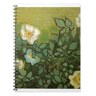 Caderno Espiral Arte selvagem do vintage das videiras das flores