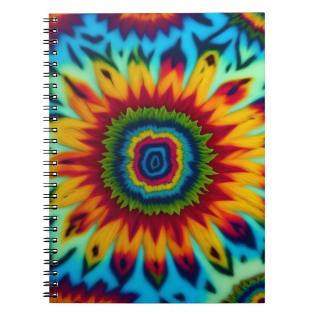 CADERNO ESPIRAL ARTE TIE DYE (Frente)