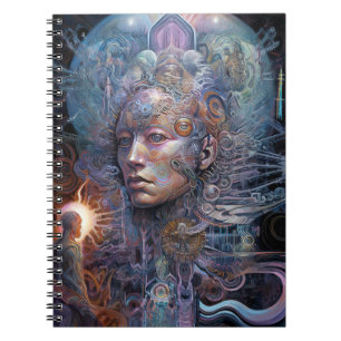 Caderno Espiral Arte visionária do Homem Surreal