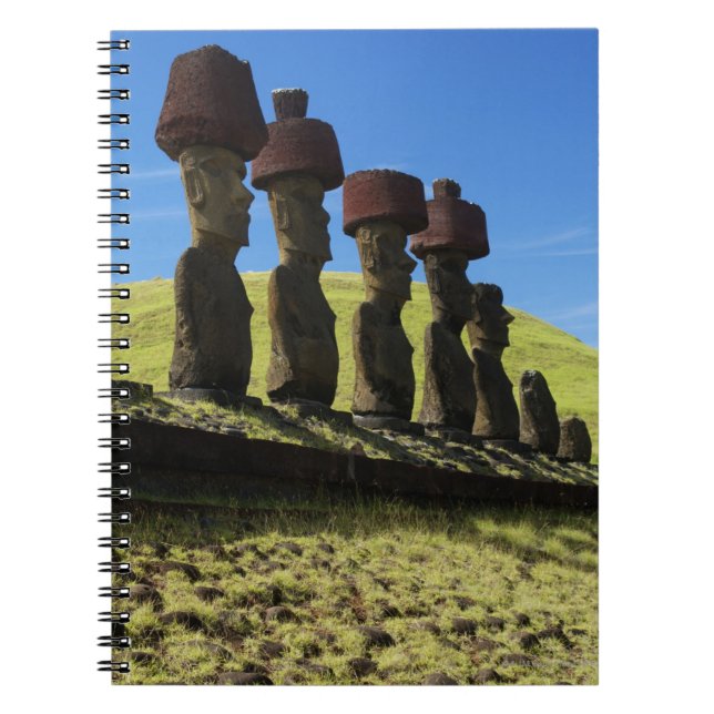 Caderno Espiral Artefatos Rapa Nui, Ilha Páscoa (Frente)