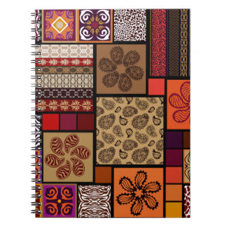 Caderno Espiral Artes indianas, conjunto criativo mega uniforme.