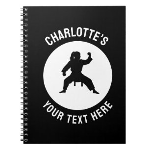 Caderno Espiral Artes marciais personalizadas caratê Taekwondo Lut