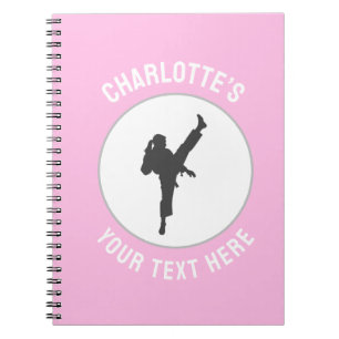 Caderno Espiral Artes marciais personalizadas caratê Taekwondo Lut