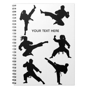 Caderno Espiral Artes marciais personalizadas caratê Taekwondo Lut