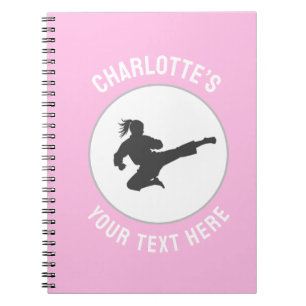 Caderno Espiral Artes marciais personalizadas caratê Taekwondo Lut