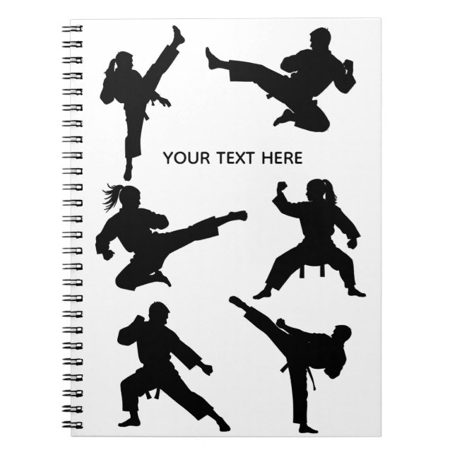 Caderno Espiral Artes marciais personalizadas karatê Taekwondo Lut (Frente)