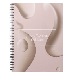 Caderno Espiral Artesanato Profissional Rosa Moderno