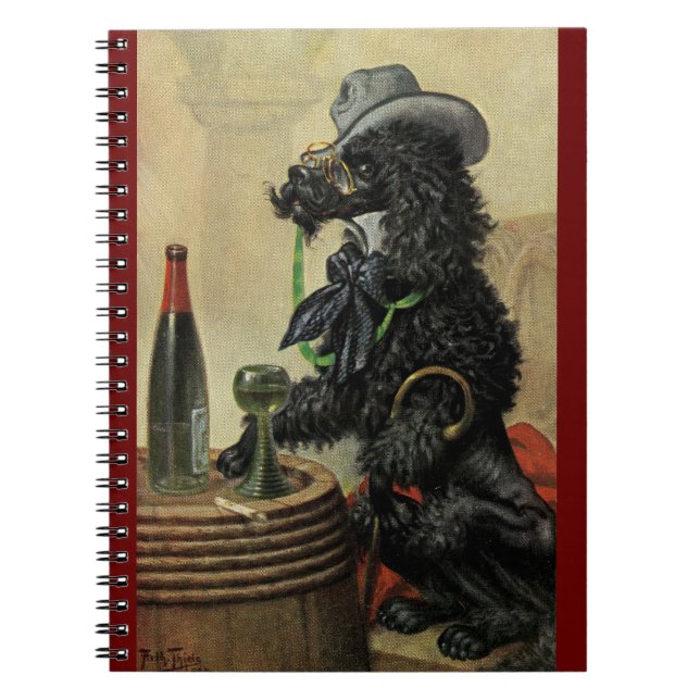 Caderno Espiral Arthur Thiele Comic Poodle no Notebook Pub Spiral (Frente)