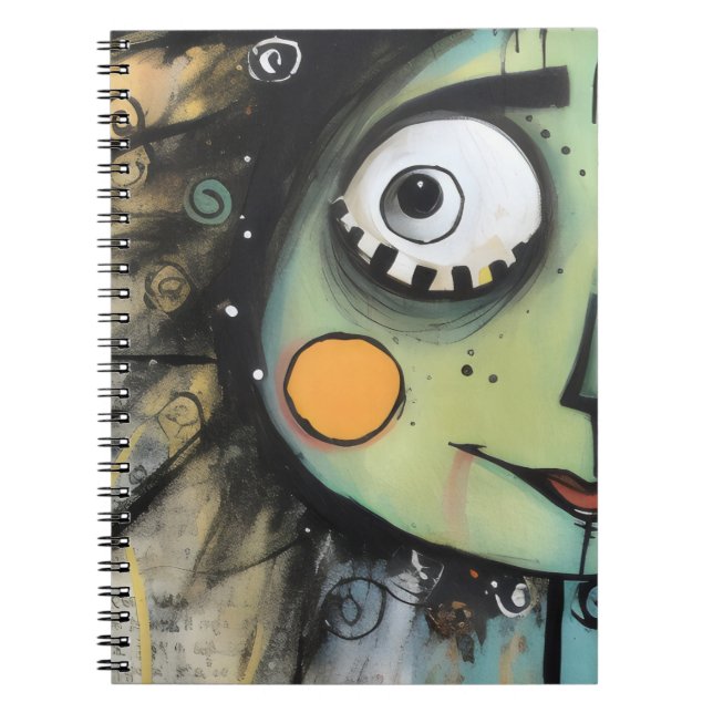 Caderno Espiral ArtLady 13 Encantada e angustiada (Frente)