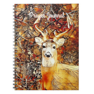 Caderno Espiral Artsy BeauLinda Deer Buck Prayer Diário