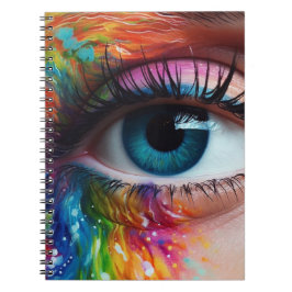 Caderno Espiral Artsy Blue Eye