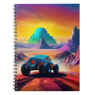 Caderno Espiral Artsy Car