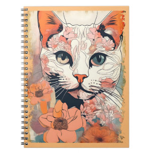 Caderno Espiral Artsy Cat