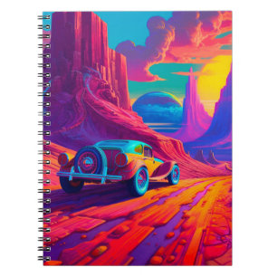 Caderno Espiral Artsy Cena de Carro