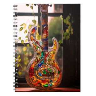 Caderno Espiral Artsy Guitar