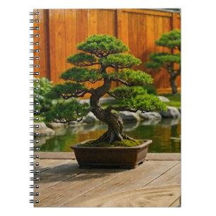 Caderno Espiral Árvore Bonsai do Dragão do Equilíbrio