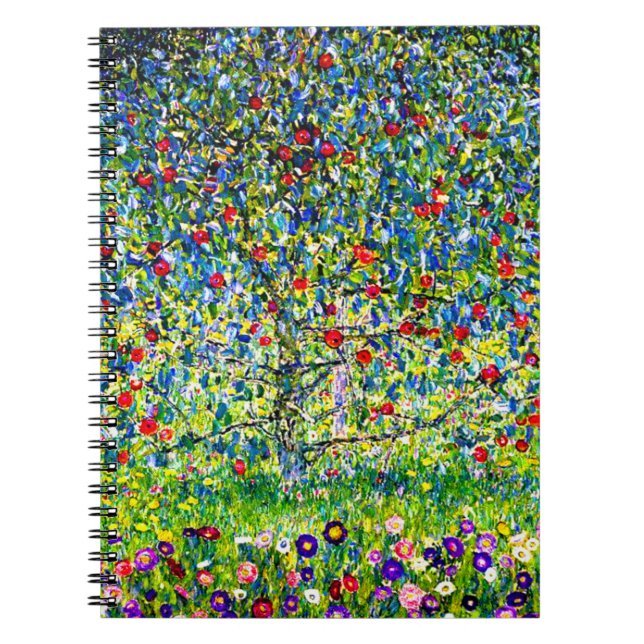 Caderno Espiral Árvore da Apple Gustav Klimt (Frente)